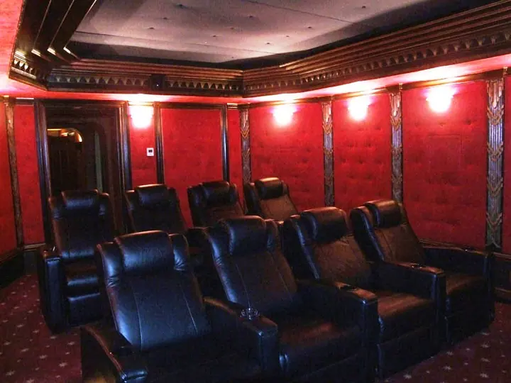 Custom home theatre project by Beer Architectural Group