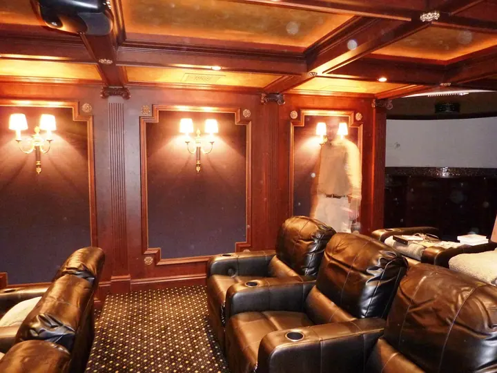 Custom home theatre project by Beer Architectural Group